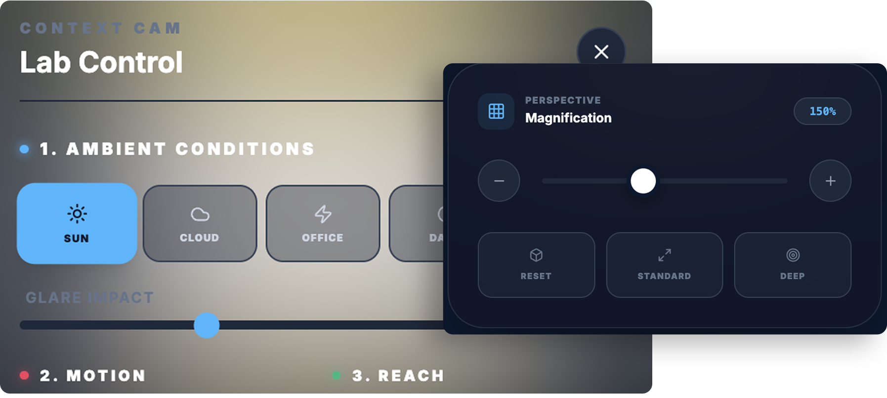 Screenshots of Context-Cam app